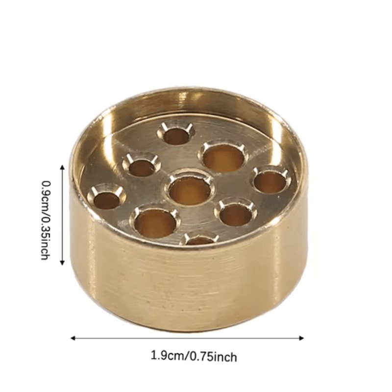 Decorative Brass Incense Burner With Heat Resistant Base Mini Holder For Sandalwood Incense 4
