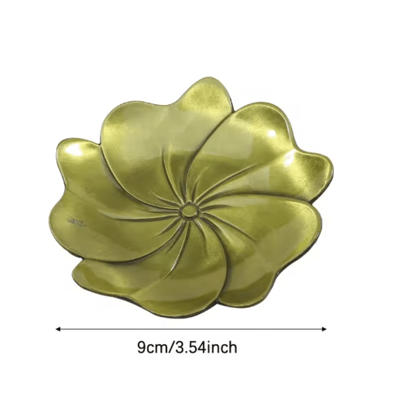 Decorative Brass Incense Burner With Heat Resistant Base Mini Holder For Sandalwood Incense 5