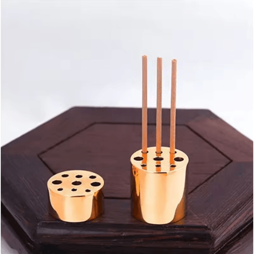 Decorative Brass Incense Burner With Heat Resistant Base Mini Holder For Sandalwood Incense 9