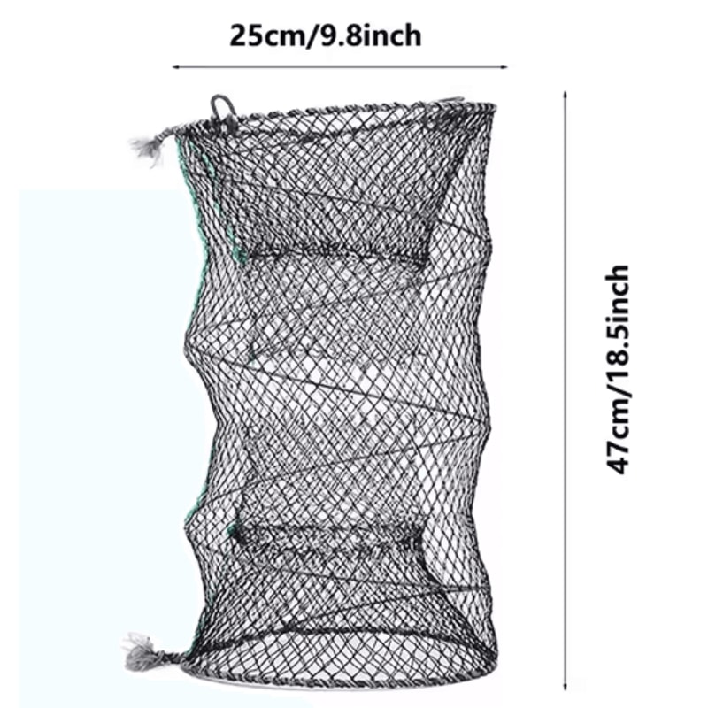 Collapsible Fish Trap Net For Crayfish Crab And Shrimp Telescopic Foldable Fishing Cage 1