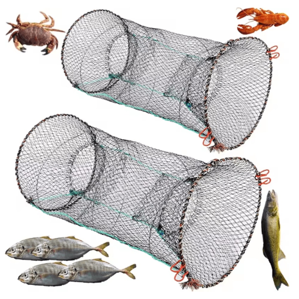 Collapsible Fish Trap Net For Crayfish Crab And Shrimp Telescopic Foldable Fishing Cage 0
