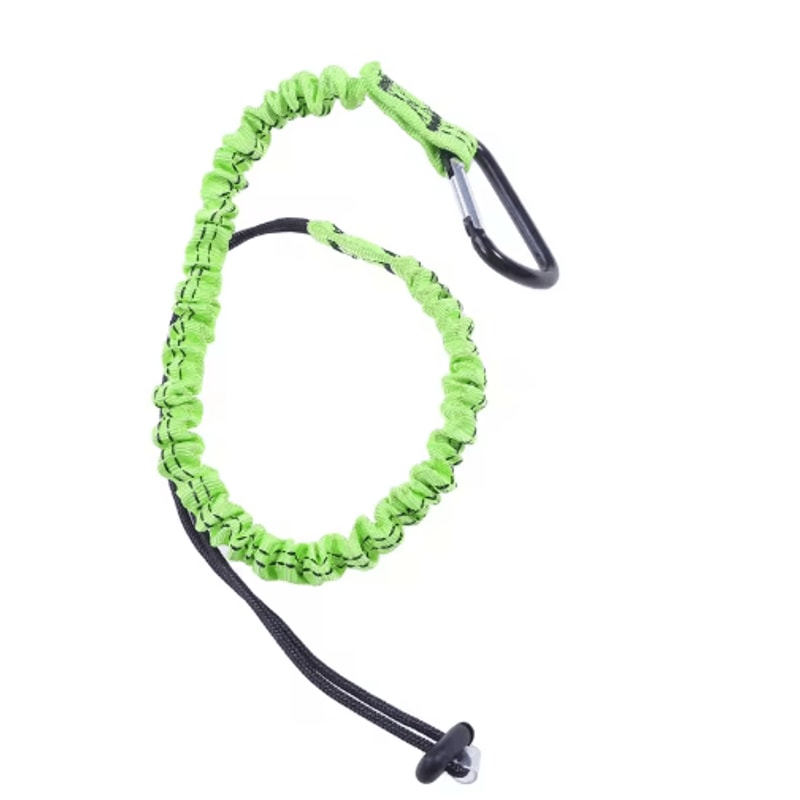 Professional Safety Lanyard With Elastic Buffer And Carabiner High Altitude Anti Fall Protection Be 2