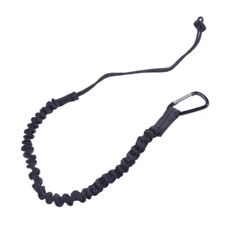 Professional Safety Lanyard With Elastic Buffer And Carabiner High Altitude Anti Fall Protection Be 3