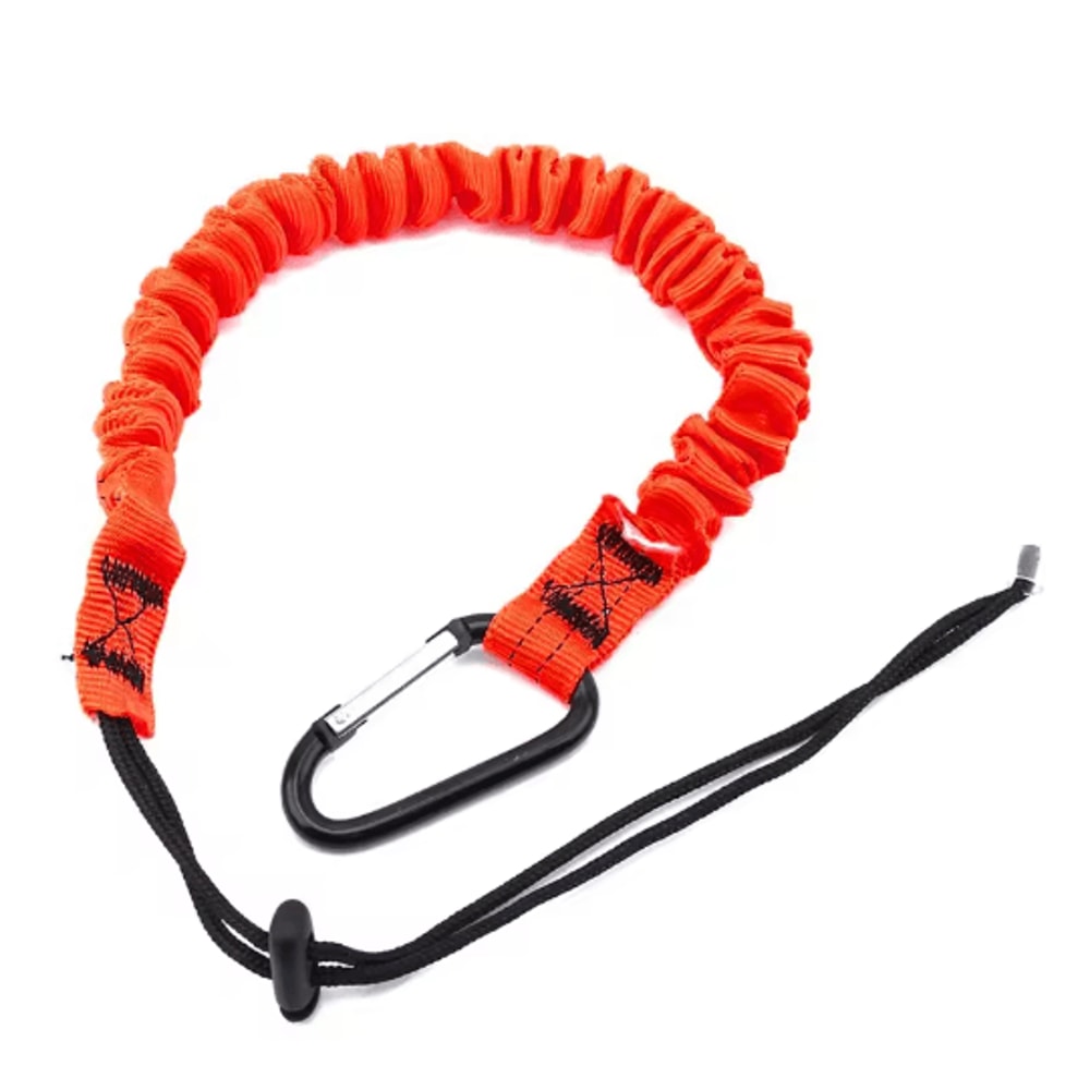 Professional Safety Lanyard With Elastic Buffer And Carabiner High Altitude Anti Fall Protection Be 4