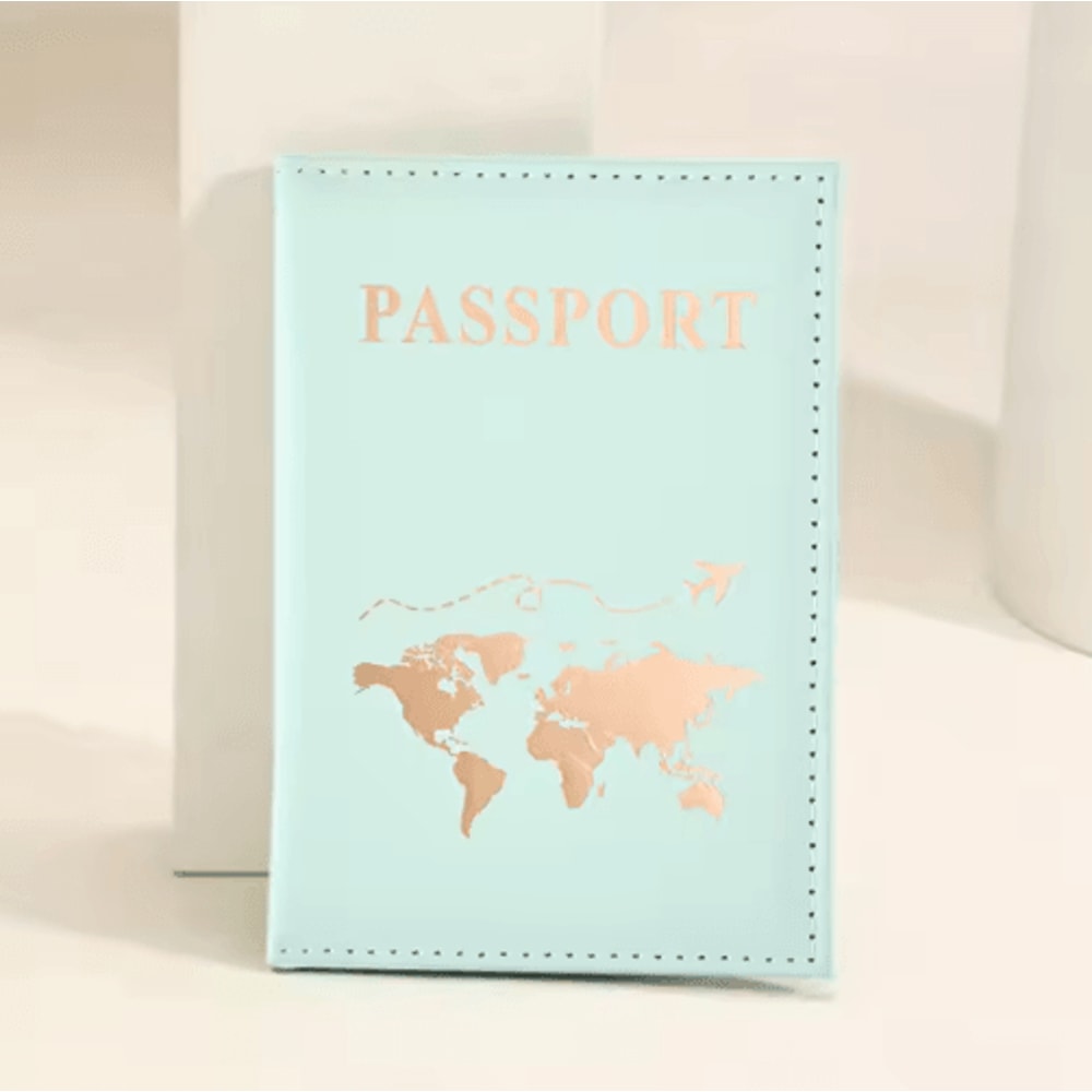 PU Leather Passport Holder Travel Wallet Multifunctional Document And Card Organizer 1