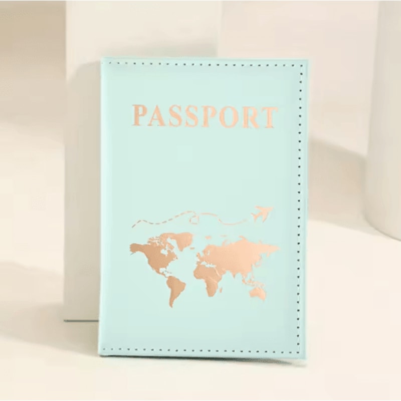 PU Leather Passport Holder Travel Wallet Multifunctional Document And Card Organizer 1