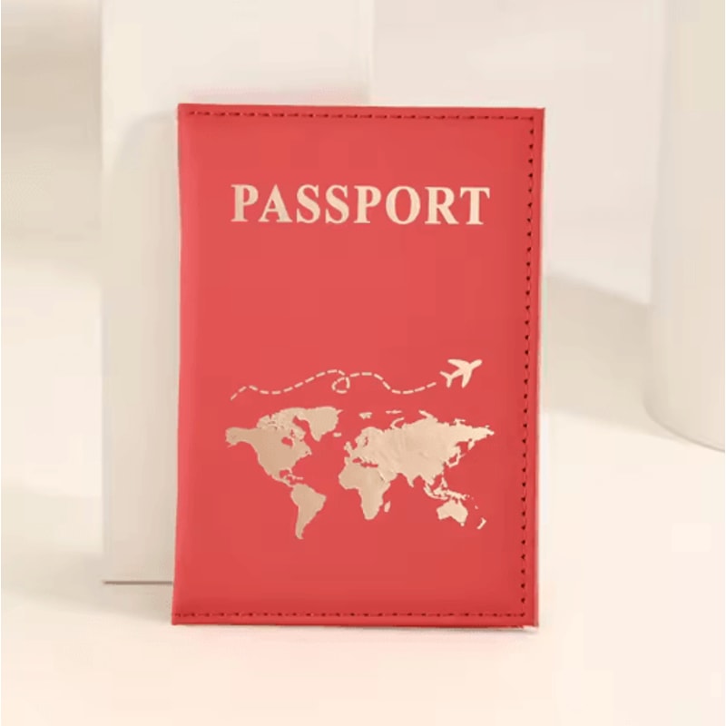 PU Leather Passport Holder Travel Wallet Multifunctional Document And Card Organizer 2
