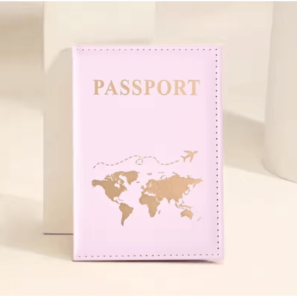 PU Leather Passport Holder Travel Wallet Multifunctional Document And Card Organizer 3