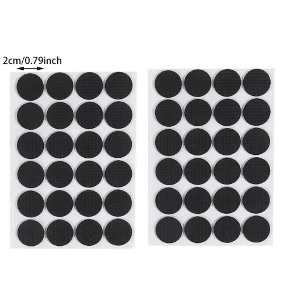Adhesive Rubber Furniture Pads Set Non Slip Floor Protectors For Chairs Table Legs 12 To 48PCS 1