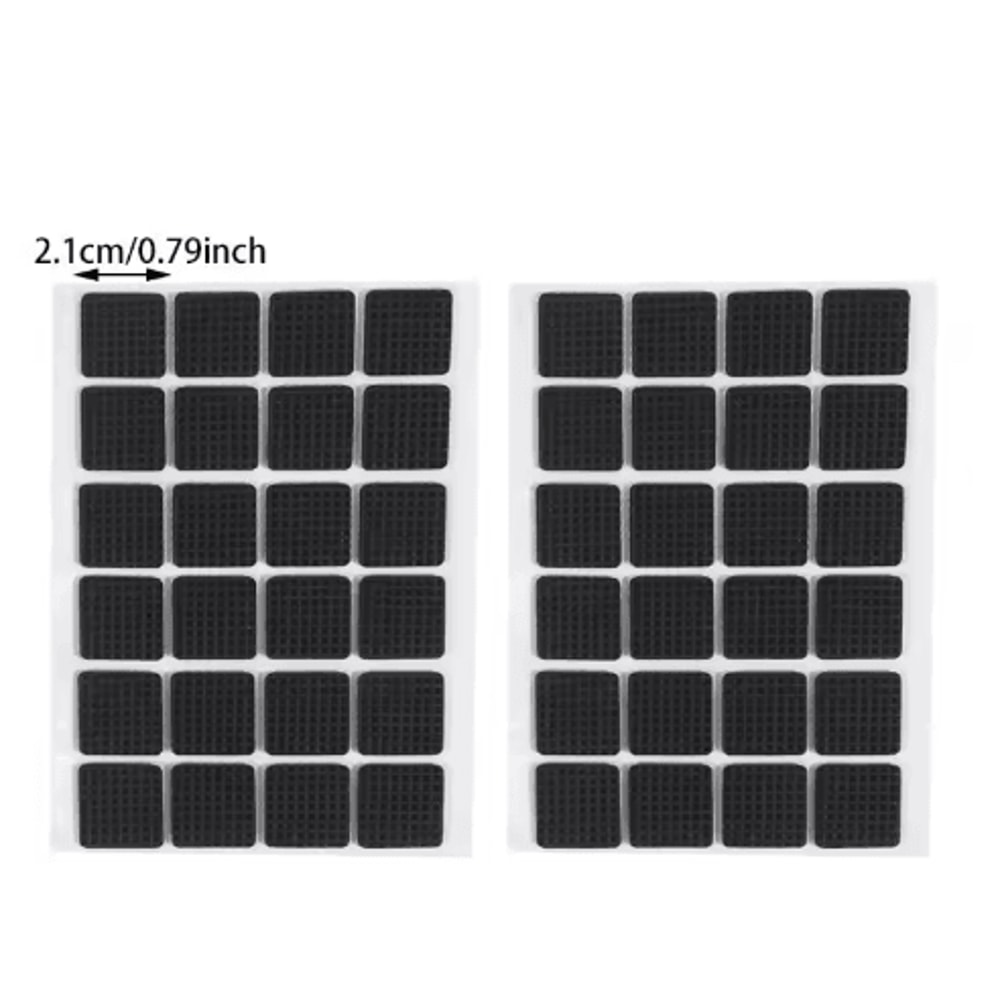 Adhesive Rubber Furniture Pads Set Non Slip Floor Protectors For Chairs Table Legs 12 To 48PCS 4