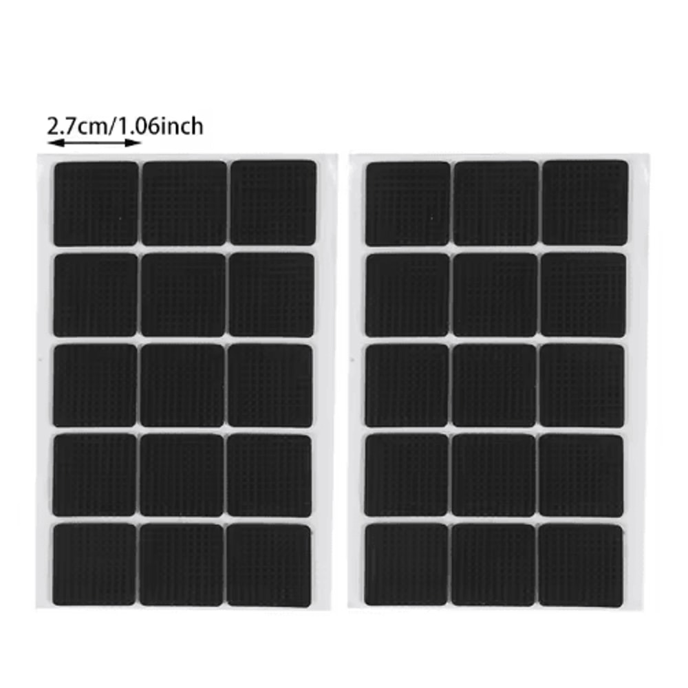 Adhesive Rubber Furniture Pads Set Non Slip Floor Protectors For Chairs Table Legs 12 To 48PCS 6