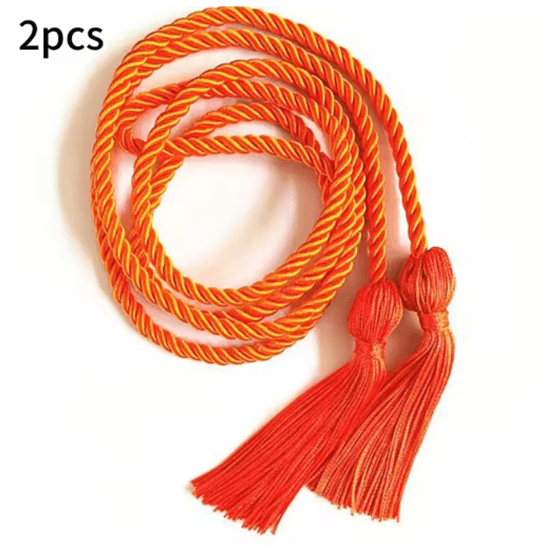 Graduation Honor Cords Braided Tassel Rope For Bachelor Gown 1 Yo 2PCS 1