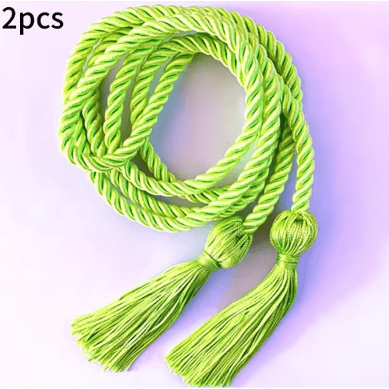 Graduation Honor Cords Braided Tassel Rope For Bachelor Gown 1 Yo 2PCS 3