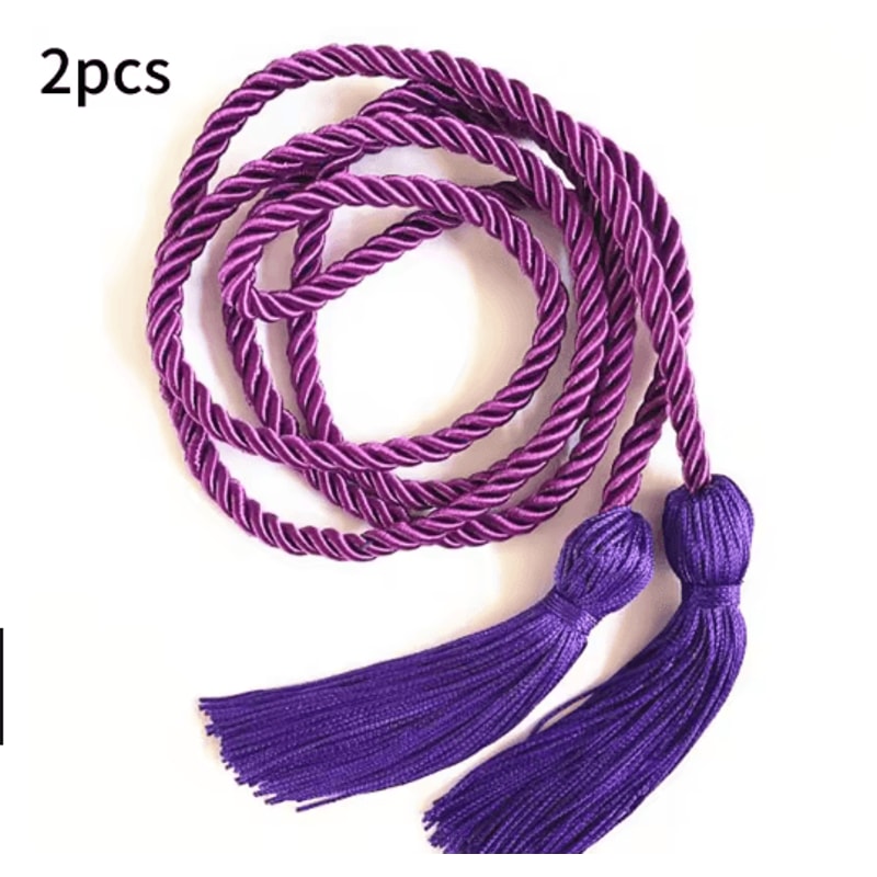 Graduation Honor Cords Braided Tassel Rope For Bachelor Gown 1 Yo 2PCS 5