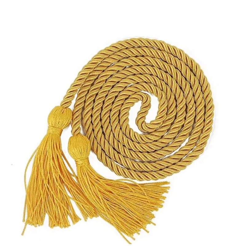Graduation Honor Cords Braided Tassel Rope For Bachelor Gown 1 Yo 2PCS 16