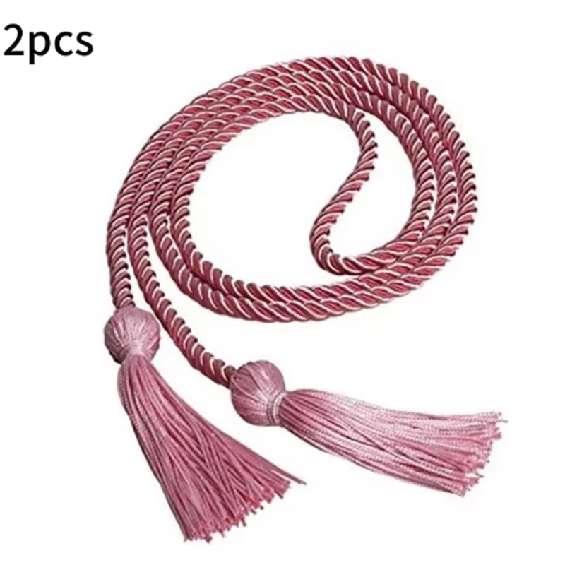 Graduation Honor Cords Braided Tassel Rope For Bachelor Gown 1 Yo 2PCS 25