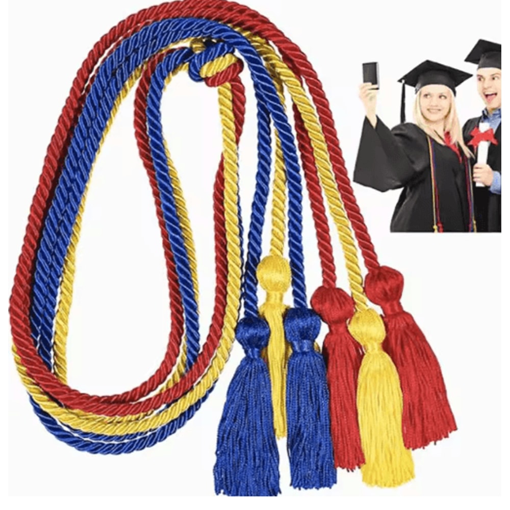 Graduation Honor Cords Braided Tassel Rope For Bachelor Gown 1 Yo 2PCS 28