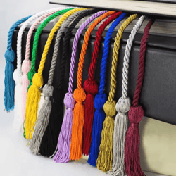 graduation honor cords braided tassel rope for bachelor gown 1 yo 2pcs