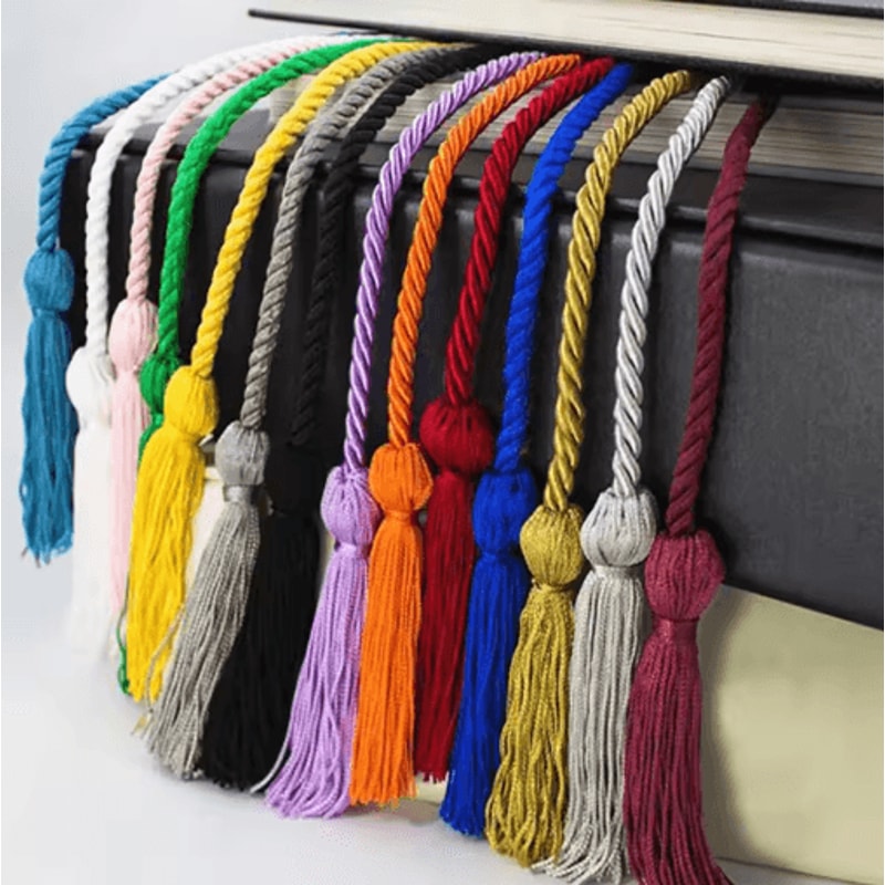 Graduation Honor Cords Braided Tassel Rope For Bachelor Gown 1 Yo 2PCS 0
