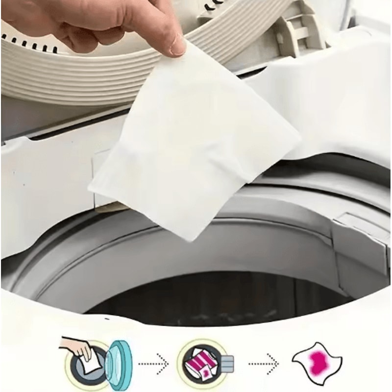 Laundry Color Catcher Sheets AntiDye Color Absorbing Paper For Washing Machines 40 To 240PCS 7