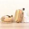 Natural Bristle Body Brush For Wet And Dry Use Exfoliating Massage Tool For Skin Renewal 0