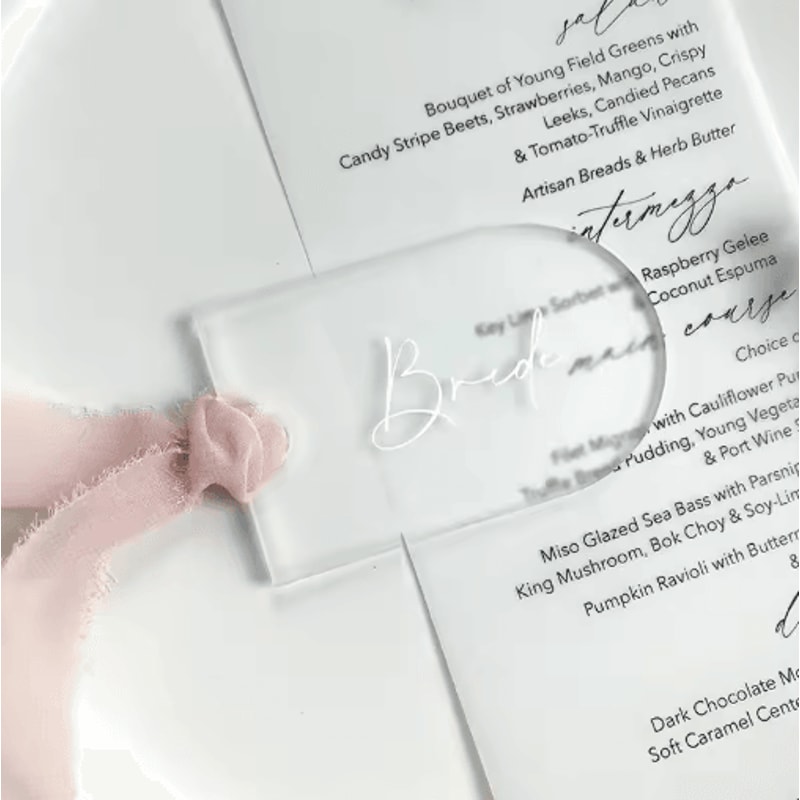 DIY Acrylic Wedding Place Cards Blank Name Plate Arches For Table Settings And Seating Charts 10 To 8