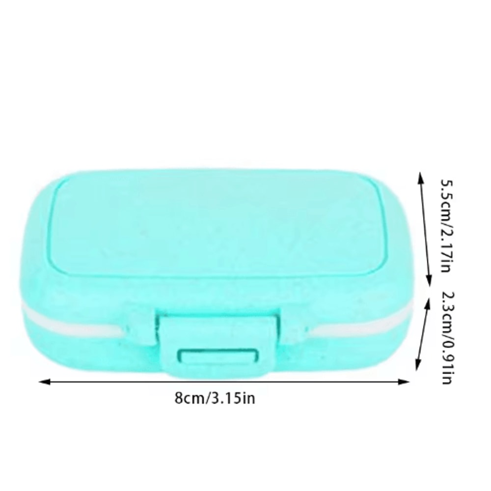 Mini Portable Pill Organizer Case 3 Grid Weekly Medicine Storage Box 4