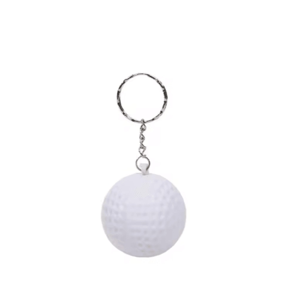 PU Leather Stress Ball Keychain Mini Foam Squeeze Toy For Anxiety Relief 7