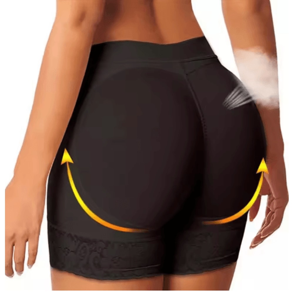 Womens High Waist Push Up Padded Panty Hip Lifting Shaping Safety Underwear 0