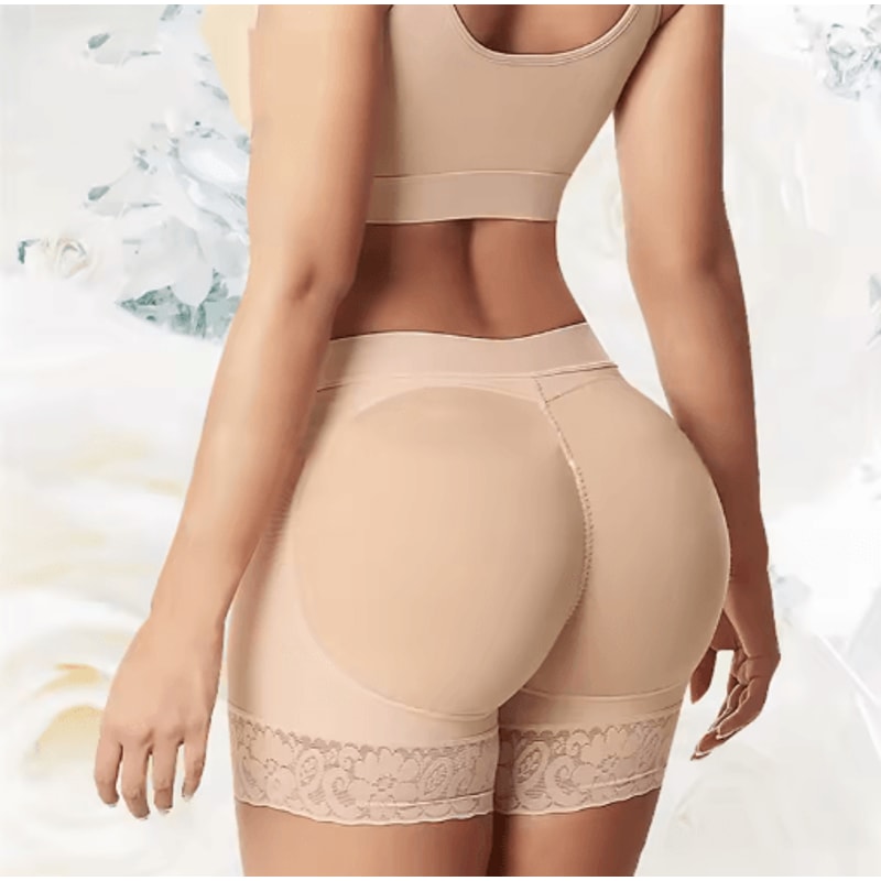 Womens High Waist Push Up Padded Panty Hip Lifting Shaping Safety Underwear 6