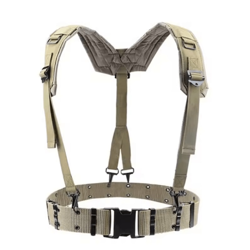 Mens YShaped Adjustable Outdoor Belt Mountaineering Shoulder Chest Support Strap 1