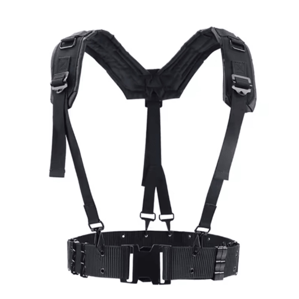 Mens YShaped Adjustable Outdoor Belt Mountaineering Shoulder Chest Support Strap 3