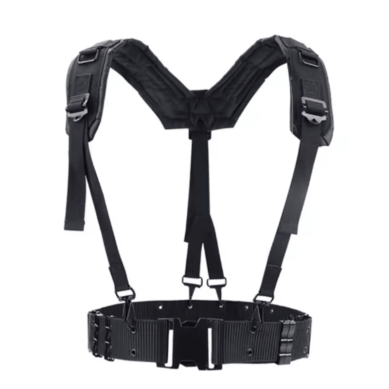 Mens YShaped Adjustable Outdoor Belt Mountaineering Shoulder Chest Support Strap 3
