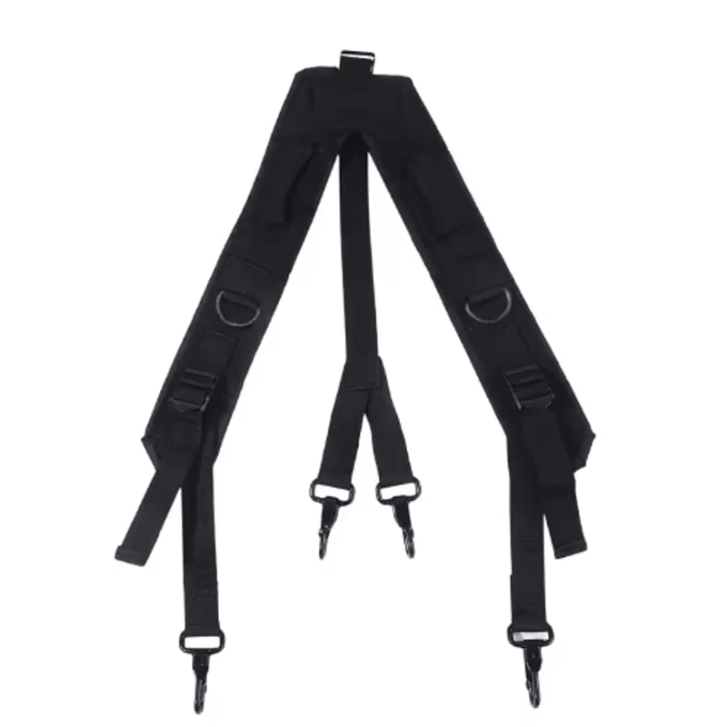 Mens YShaped Adjustable Outdoor Belt Mountaineering Shoulder Chest Support Strap 6