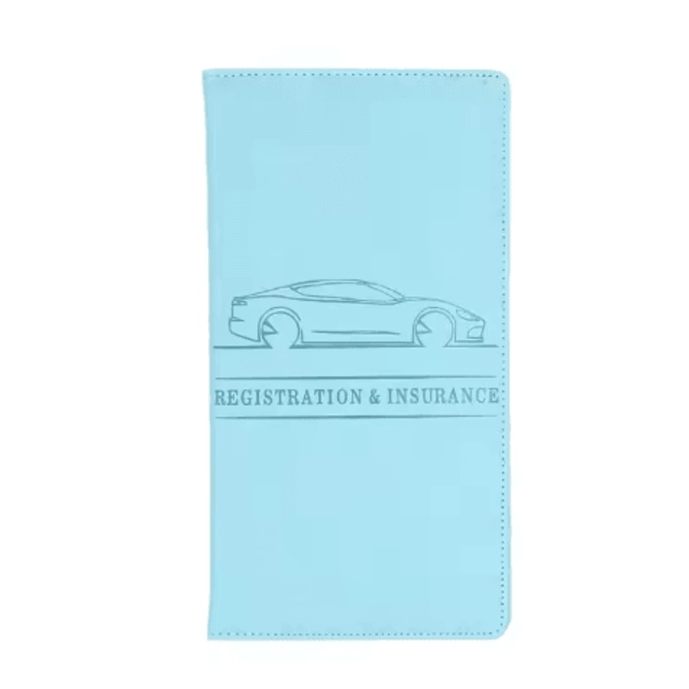 Leather Car Document Holder Registration Insurance Wallet With Card Storage 5