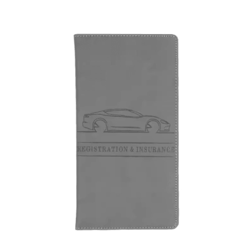 Leather Car Document Holder Registration Insurance Wallet With Card Storage 7