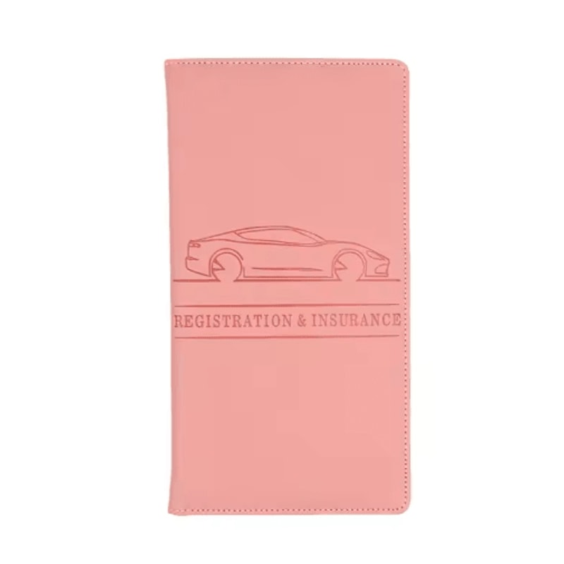 Leather Car Document Holder Registration Insurance Wallet With Card Storage 8
