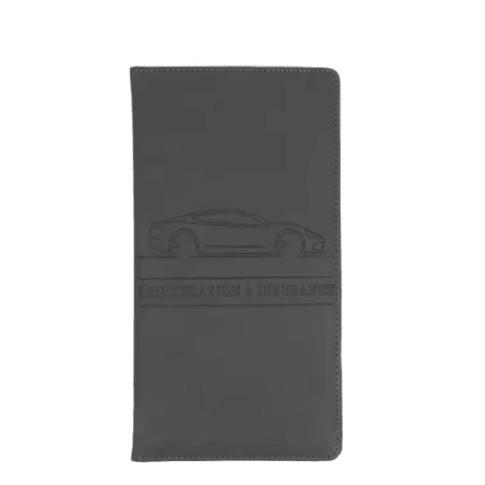 Leather Car Document Holder Registration Insurance Wallet With Card Storage 9