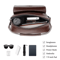 Mens PU Leather Shoulder Bag Business Flap Crossbody Messenger Bag 8