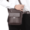 Mens PU Leather Shoulder Bag Business Flap Crossbody Messenger Bag 9