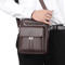 Mens PU Leather Shoulder Bag Business Flap Crossbody Messenger Bag 9