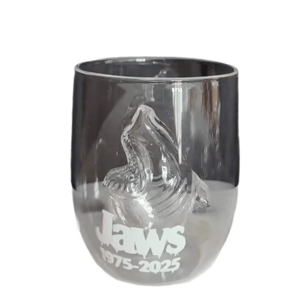 Jaws 50th Anniversary Limited Edition Whiskey Glass Bruce Shark Collectible Tumbler 2