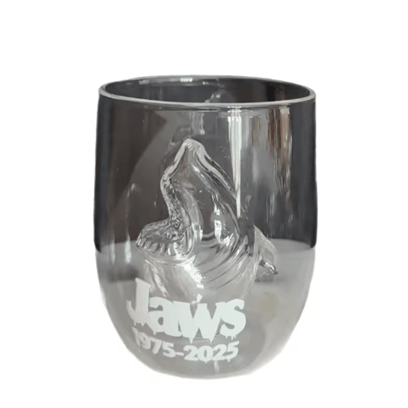 Jaws 50th Anniversary Limited Edition Whiskey Glass Bruce Shark Collectible Tumbler 2
