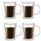 Handmade Double Wall Glass Cup Set HeatResistant Transparent Beer Coffee Whiskey Mugs 1