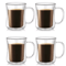 Handmade Double Wall Glass Cup Set HeatResistant Transparent Beer Coffee Whiskey Mugs 1