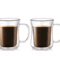 Handmade Double Wall Glass Cup Set HeatResistant Transparent Beer Coffee Whiskey Mugs 2