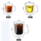 Handmade Double Wall Glass Cup Set HeatResistant Transparent Beer Coffee Whiskey Mugs 4