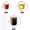 Handmade Double Wall Glass Cup Set HeatResistant Transparent Beer Coffee Whiskey Mugs 4