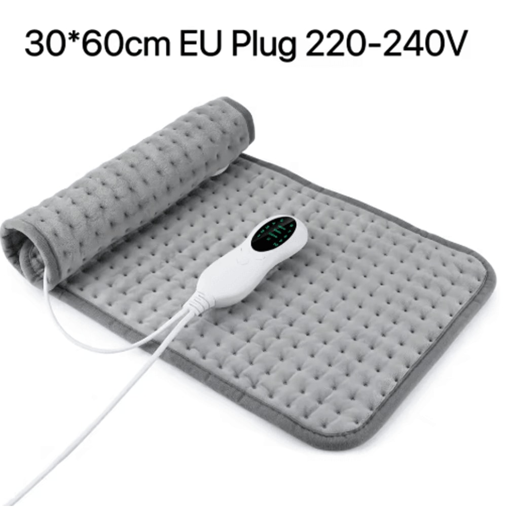 Electric Heating Pad With Timer Adjustable Thermal Heated Cushion For Home Office 1