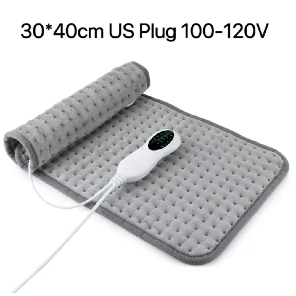 Electric Heating Pad With Timer Adjustable Thermal Heated Cushion For Home Office 3